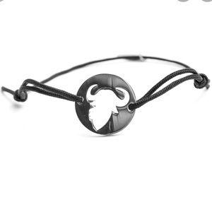 NEW OX “what’s your spirit animal” BRACELET stainless steel pull string